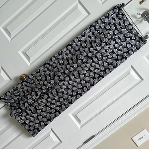 Zara pant. Navy with white shell pattern